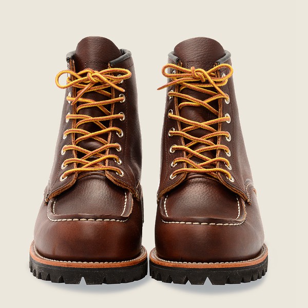 Red Wing Heritage Bot Erkek - Roughneck - 6-Inch Oil-Slick Deri - Koyu Kahverengi - 26YKXZGLS